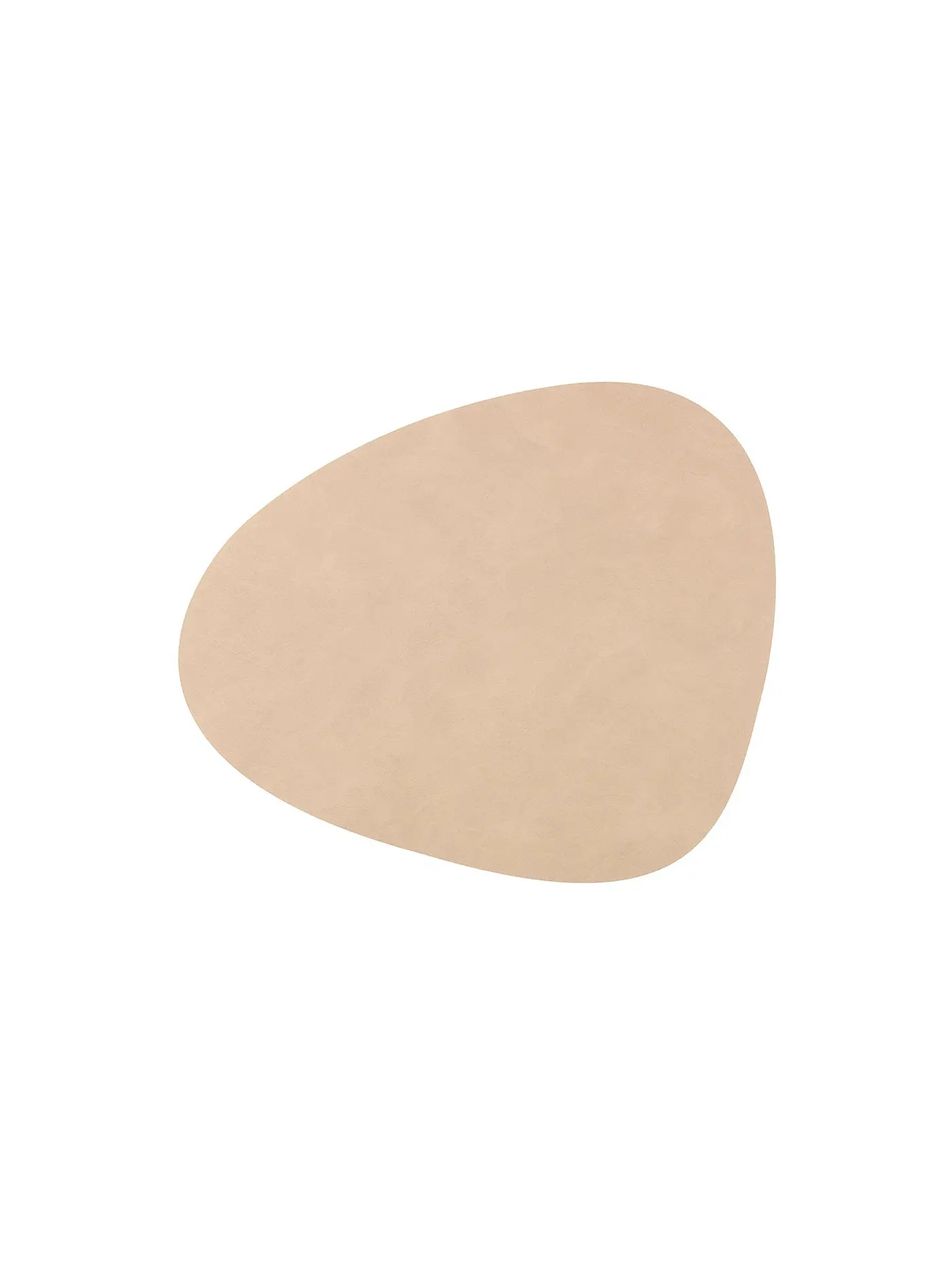 LIND DNA | Leder Platzset oval NUPO 37x44cm Brown | camel